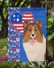 Sable Sheltie USA American Garden Flag Mailbox Flag Decorative Yard Flag Banner Outside Patio Artwork Yard Flower Beds, Garden Size, Multicolor