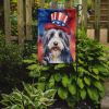 Bearded Collie Patriotic American Garden Flag Mailbox Flag Decorative Yard Flag Banner Outside Patio Artwork Yard Flower Beds, Garden Size, Multicolor