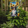 Papillon in Sunflowers Garden Flag Mailbox Flag Decorative Yard Flag Banner Outside Patio Artwork Yard Flower Beds, Garden Size, Multicolor