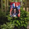 American Water Spaniel Patriotic American Garden Flag Mailbox Flag Decorative Yard Flag Banner Outside Patio Artwork Yard Flower Beds, Garden Size