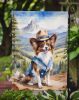 Papillon Cowboy Welcome Garden Flag Mailbox Flag Decorative Yard Flag Banner Outside Patio Artwork Yard Flower Beds, Garden Size, Multicolor