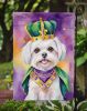 Maltese King of Mardi Gras Garden Flag Mailbox Flag Decorative Yard Flag Banner Outside Patio Artwork Yard Flower Beds, Garden Size, Multicolor