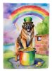 Leonberger St Patrick's Day Garden Flag Mailbox Flag Decorative Yard Flag Banner Outside Patio Artwork Yard Flower Beds, Garden Size, Multicolor