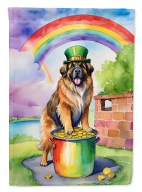 Leonberger St Patrick's Day Garden Flag Mailbox Flag Decorative Yard Flag Banner Outside Patio Artwork Yard Flower Beds, Garden Size, Multicolor