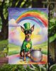 Miniature Pinscher St Patrick's Day Garden Flag Mailbox Flag Decorative Yard Flag Banner Outside Patio Artwork Yard Flower Beds, Garden Size
