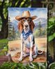 American English Coonhound Cowboy Welcome Garden Flag Mailbox Flag Decorative Yard Flag Banner Outside Patio Artwork Yard Flower Beds, Garden Size
