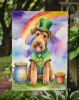 Airedale Terrier St Patrick's Day Garden Flag Mailbox Flag Decorative Yard Flag Banner Outside Patio Artwork Yard Flower Beds, Garden Size, Multicolor