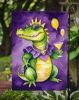 Alligator Mardi Gras Garden Flag Mailbox Flag Decorative Yard Flag Banner Outside Patio Artwork Yard Flower Beds, Garden Size, Multicolor