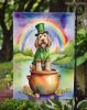 Otterhound St Patrick's Day Garden Flag Mailbox Flag Decorative Yard Flag Banner Outside Patio Artwork Yard Flower Beds, Garden Size, Multicolor