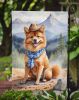 Finnish Spitz Cowboy Welcome Garden Flag Mailbox Flag Decorative Yard Flag Banner Outside Patio Artwork Yard Flower Beds, Garden Size, Multicolor