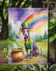 American Hairless Terrier St Patrick's Day Garden Flag Mailbox Flag Decorative Yard Flag Banner Outside Patio Artwork Yard Flower Beds, Garden Size