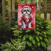 Shih Tzu My Valentine Garden Flag Mailbox Flag Decorative Yard Flag Banner Outside Patio Artwork Yard Flower Beds, Garden Size, Multicolor