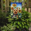 Silky Terrier in Sunflowers Garden Flag Mailbox Flag Decorative Yard Flag Banner Outside Patio Artwork Yard Flower Beds, Garden Size, Multicolor