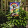 English Bull Terrier St Patrick's Day Garden Flag Mailbox Flag Decorative Yard Flag Banner Outside Patio Artwork Yard Flower Beds, Garden Size