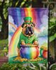 Shar Pei St Patrick's Day Garden Flag Mailbox Flag Decorative Yard Flag Banner Outside Patio Artwork Yard Flower Beds, Garden Size, Multicolor