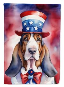 Basset Hound Patriotic American Garden Flag Mailbox Flag Decorative Yard Flag Banner Outside Patio Artwork Yard Flower Beds, Garden Size, Multicolor