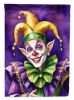 Jester Mardi Gras Garden Flag Mailbox Flag Decorative Yard Flag Banner Outside Patio Artwork Yard Flower Beds, Garden Size, Multicolor