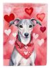 Whippet My Valentine Garden Flag Mailbox Flag Decorative Yard Flag Banner Outside Patio Artwork Yard Flower Beds, Garden Size, Multicolor