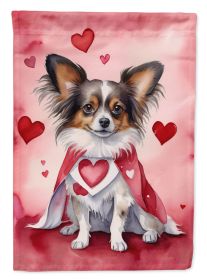 Papillon My Valentine Garden Flag Mailbox Flag Decorative Yard Flag Banner Outside Patio Artwork Yard Flower Beds, Garden Size, Multicolor