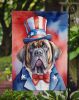 Mastiff Patriotic American Garden Flag Mailbox Flag Decorative Yard Flag Banner Outside Patio Artwork Yard Flower Beds, Garden Size, Multicolor