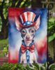 American Hairless Terrier Patriotic American Garden Flag Mailbox Flag Decorative Yard Flag Banner Outside Patio Artwork Yard Flower Beds, Garden Size