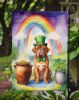 Dogue de Bordeaux St Patrick's Day Garden Flag Mailbox Flag Decorative Yard Flag Banner Outside Patio Artwork Yard Flower Beds, Garden Size