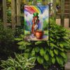 Red Redbone Coonhound St Patrick's Day Garden Flag Mailbox Flag Decorative Yard Flag Banner Outside Patio Artwork Yard Flower Beds, Garden Size