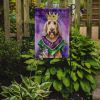 Otterhound King of Mardi Gras Garden Flag Mailbox Flag Decorative Yard Flag Banner Outside Patio Artwork Yard Flower Beds, Garden Size, Multicolor