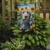 Irish Wolfhound in Sunflowers Garden Flag Mailbox Flag Decorative Yard Flag Banner Outside Patio Artwork Yard Flower Beds, Garden Size, Multicolor