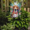 American Foxhound Luau Garden Flag Mailbox Flag Decorative Yard Flag Banner Outside Patio Artwork Yard Flower Beds, Garden Size, Multicolor