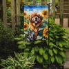Tibetan Mastiff in Sunflowers Garden Flag Mailbox Flag Decorative Yard Flag Banner Outside Patio Artwork Yard Flower Beds, Garden Size, Multicolor