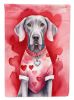 Weimaraner My Valentine Garden Flag Mailbox Flag Decorative Yard Flag Banner Outside Patio Artwork Yard Flower Beds, Garden Size, Multicolor
