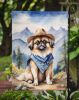 Pekingese Cowboy Welcome Garden Flag Mailbox Flag Decorative Yard Flag Banner Outside Patio Artwork Yard Flower Beds, Garden Size, Multicolor