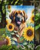 Leonberger in Sunflowers Garden Flag Mailbox Flag Decorative Yard Flag Banner Outside Patio Artwork Yard Flower Beds, Garden Size, Multicolor