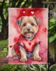Norfolk Terrier My Valentine Garden Flag Mailbox Flag Decorative Yard Flag Banner Outside Patio Artwork Yard Flower Beds, Garden Size, Multicolor
