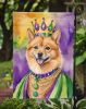 Finnish Spitz King of Mardi Gras Garden Flag Mailbox Flag Decorative Yard Flag Banner Outside Patio Artwork Yard Flower Beds, Garden Size, Multicolor