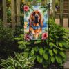 Bloodhound Luau Garden Flag Mailbox Flag Decorative Yard Flag Banner Outside Patio Artwork Yard Flower Beds, Garden Size, Multicolor