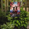 Miniature Pinscher Two Hearts Garden Flag Mailbox Flag Decorative Yard Flag Banner Outside Patio Artwork Yard Flower Beds, Garden Size, Multicolor