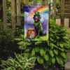 Curly-Coated Retriever St Patrick's Day Garden Flag Mailbox Flag Decorative Yard Flag Banner Outside Patio Artwork Yard Flower Beds, Garden Size