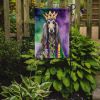 Afghan Hound King of Mardi Gras Garden Flag Mailbox Flag Decorative Yard Flag Banner Outside Patio Artwork Yard Flower Beds, Garden Size, Multicolor