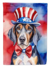 American English Coonhound Patriotic American Garden Flag Mailbox Flag Decorative Yard Flag Banner Outside Patio Artwork Yard Flower Beds, Garden Size