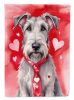 Irish Wolfhound My Valentine Garden Flag Mailbox Flag Decorative Yard Flag Banner Outside Patio Artwork Yard Flower Beds, Garden Size, Multicolor
