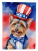 Australian Terrier Patriotic American Garden Flag Mailbox Flag Decorative Yard Flag Banner Outside Patio Artwork Yard Flower Beds, Garden Size