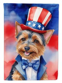 Australian Terrier Patriotic American Garden Flag Mailbox Flag Decorative Yard Flag Banner Outside Patio Artwork Yard Flower Beds, Garden Size