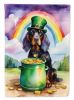 Gordon Setter St Patrick's Day Garden Flag Mailbox Flag Decorative Yard Flag Banner Outside Patio Artwork Yard Flower Beds, Garden Size, Multicolor