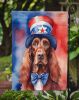 Irish Setter Patriotic American Garden Flag Mailbox Flag Decorative Yard Flag Banner Outside Patio Artwork Yard Flower Beds, Garden Size, Multicolor