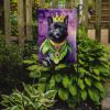 Schipperke King of Mardi Gras Garden Flag Mailbox Flag Decorative Yard Flag Banner Outside Patio Artwork Yard Flower Beds, Garden Size, Multicolor