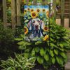 Weimaraner in Sunflowers Garden Flag Mailbox Flag Decorative Yard Flag Banner Outside Patio Artwork Yard Flower Beds, Garden Size, Multicolor