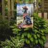 Scottish Deerhound Cowboy Welcome Garden Flag Mailbox Flag Decorative Yard Flag Banner Outside Patio Artwork Yard Flower Beds, Garden Size, Multicolor