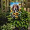 Saluki in Sunflowers Garden Flag Mailbox Flag Decorative Yard Flag Banner Outside Patio Artwork Yard Flower Beds, Garden Size, Multicolor
